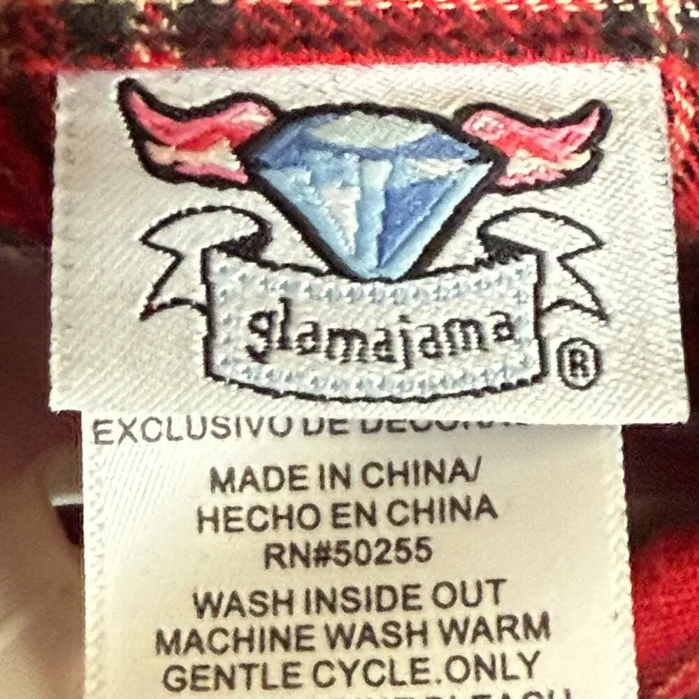 Glamajama Baby Boy 3-6 Mo. NWT Red Flannel Shirt‎ + Jeans Outfit